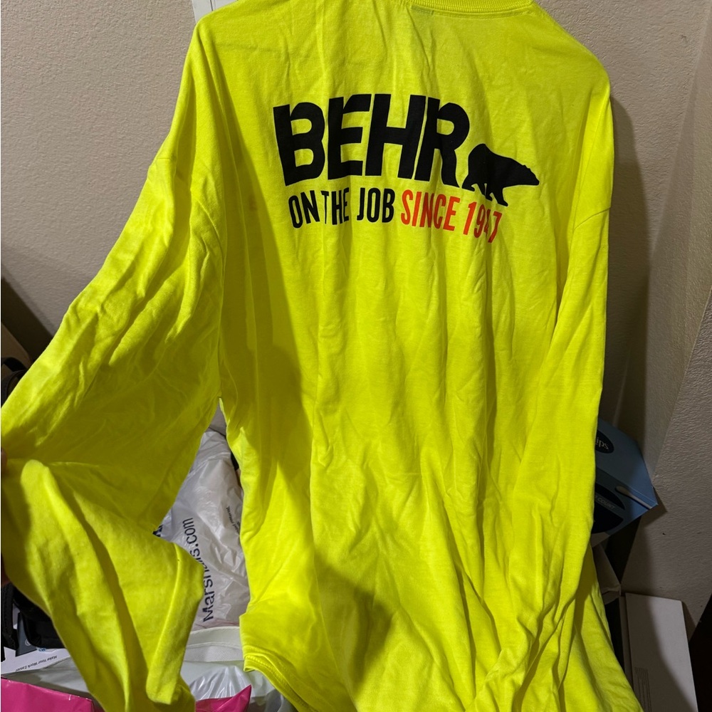 Behr Yellow Graphic T-Shirt men size XXL 2 pack - Picture 2 of 3